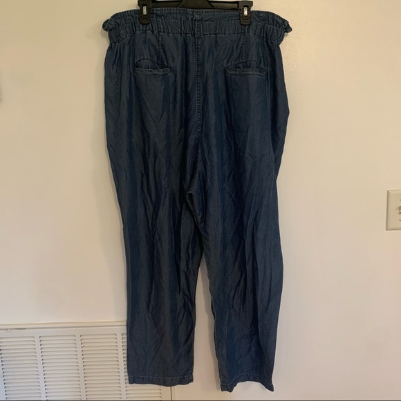 NWT Zenana outfitters paper bag waist pants size 3X - Picture 2 of 3